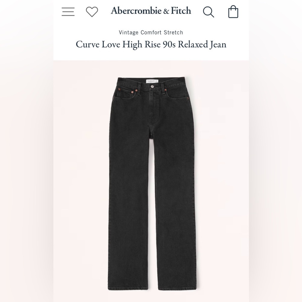Abercrombie curve love high rise 90s relaxed jean